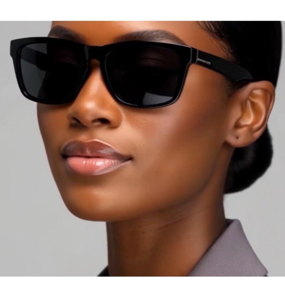 Women Polarized Sunglasses Black Square Frame UV Protection‎ Sport Eyewear Gafas